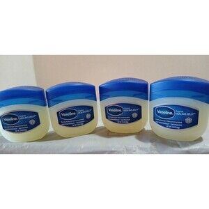 Vaseline %100 Hypoallergenic Petroleum Jelly Original 1.7 oz (Pack of 4) TRAVEL